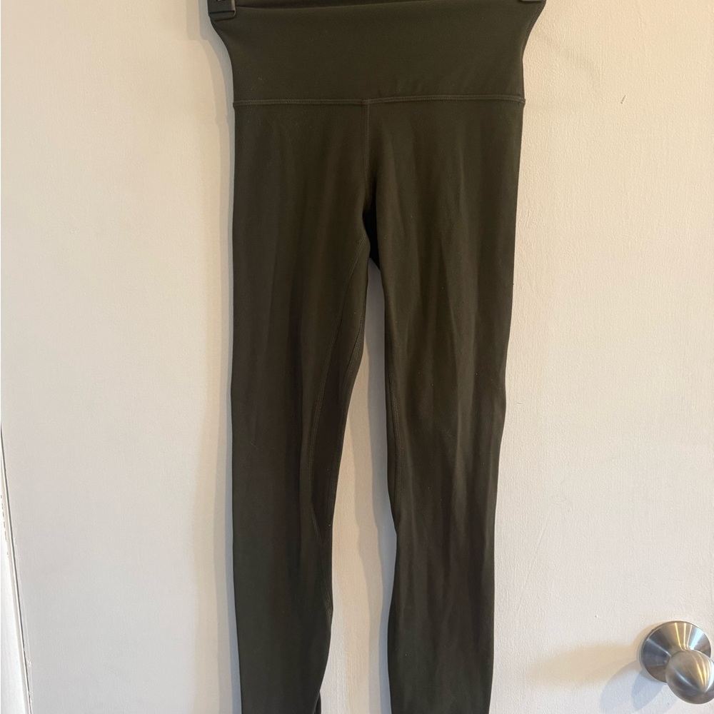 Lululemon align Olive Green High-Waisted Leggings size 0